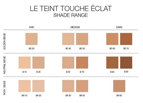 ysl foundation sample facebook|YSL touche eclat shade chart.